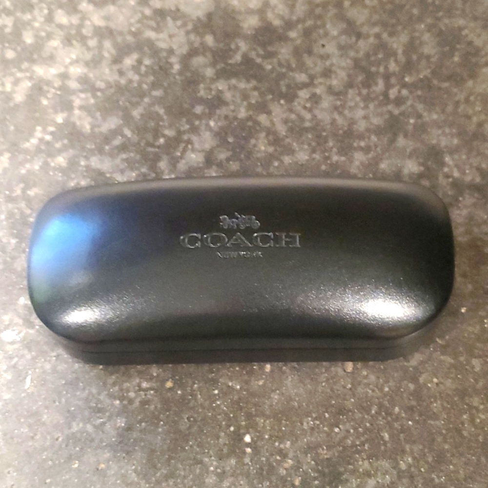 Coach eyeglass case black
